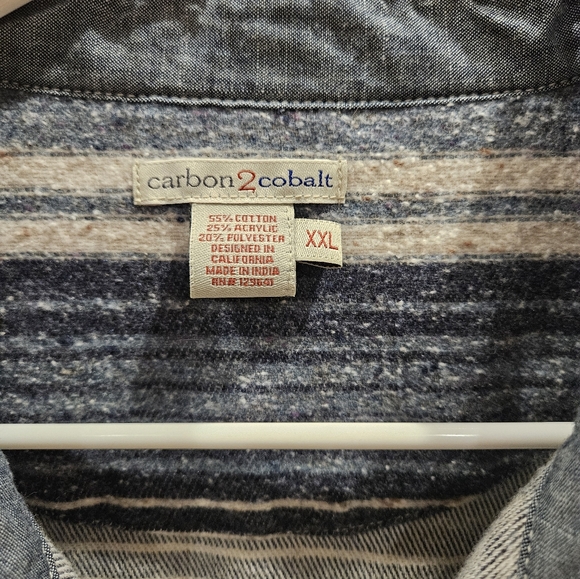 Carbon2Cobalt button up - Picture 2 of 2